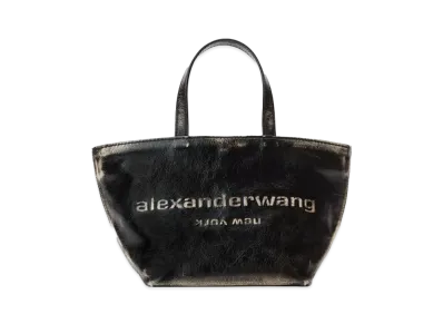 Alexander Wang Punch Brushed Effect Leather Small Tote "Black/Cream"