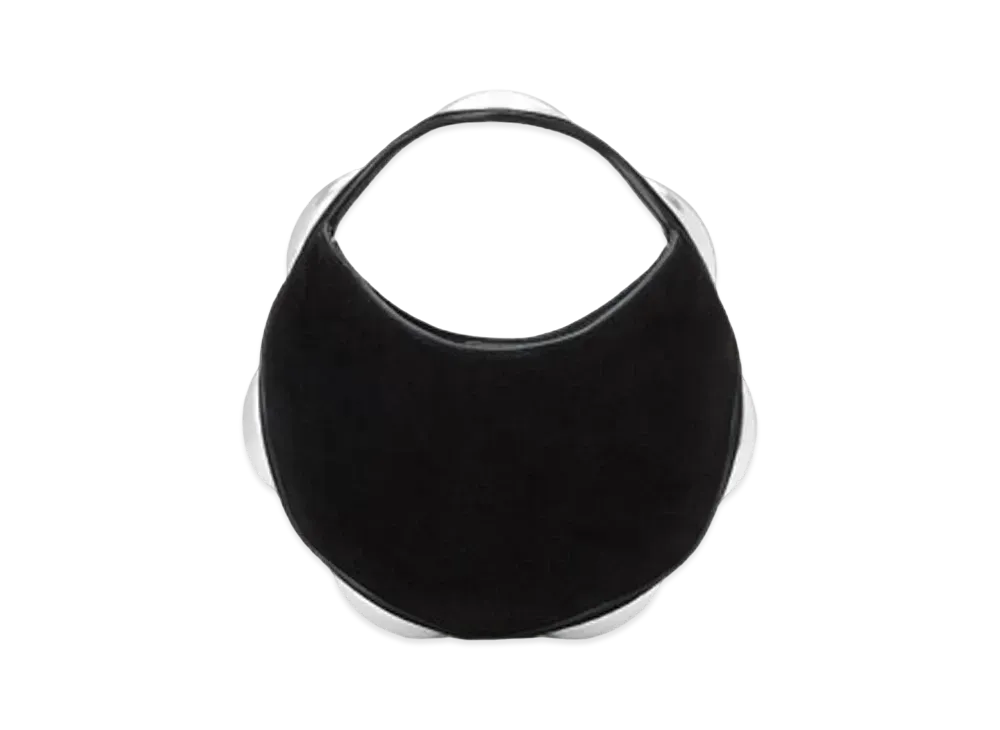 Alexander Wang Dome Calf Leather Circular Top Handle Bag "Black"