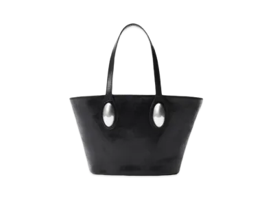 Alexander Wang Dome Crackle Patent Leather Small Tote "Black"