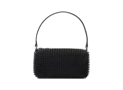 Alexander Wang Heiress Rubberized Spike Pouch "Black"
