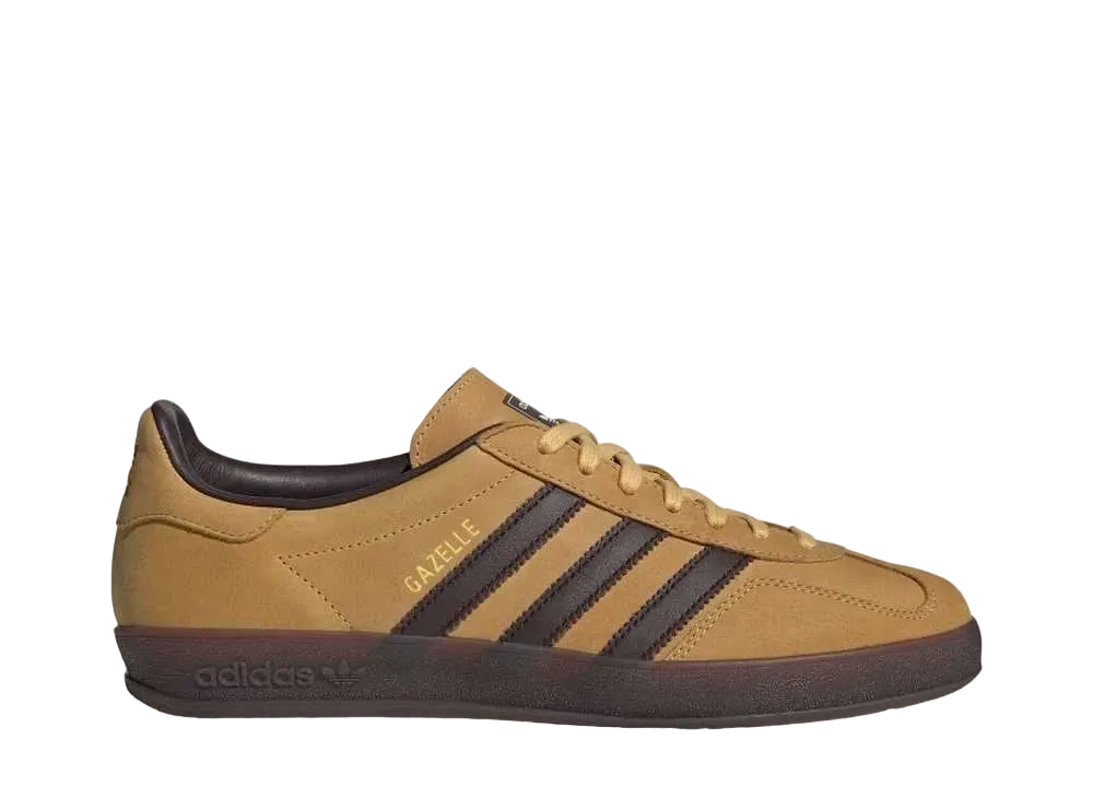 adidas Women's Gazelle Indoor "Oat/Dark Brown"