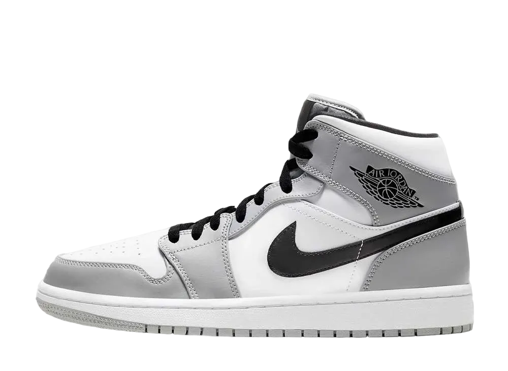 Nike Air Jordan 1 Mid "Light Smoke Grey/White/Black"