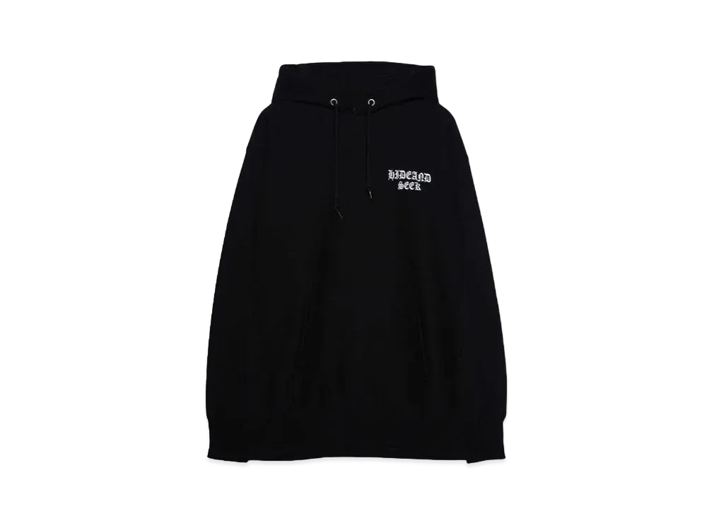 Hide and Seek Thunder Hooded Sweat Shirt "BLACK"