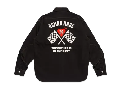 HUMAN MADE Cotton Twill Shirt "Black"