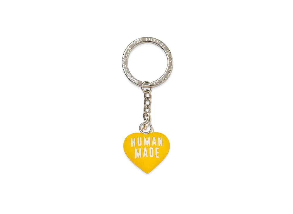 HUMAN MADE Heart Rubber Key Chain "Yellow"