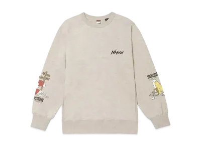 NANGA Eco Hybrid Camping Manners Rrc Sweatshirt(Unisex) "Oatmeal"