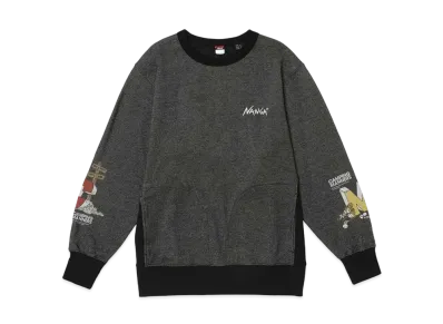 NANGA Eco Hybrid Camping Manners Rrc Sweatshirt(Unisex) "Blk"