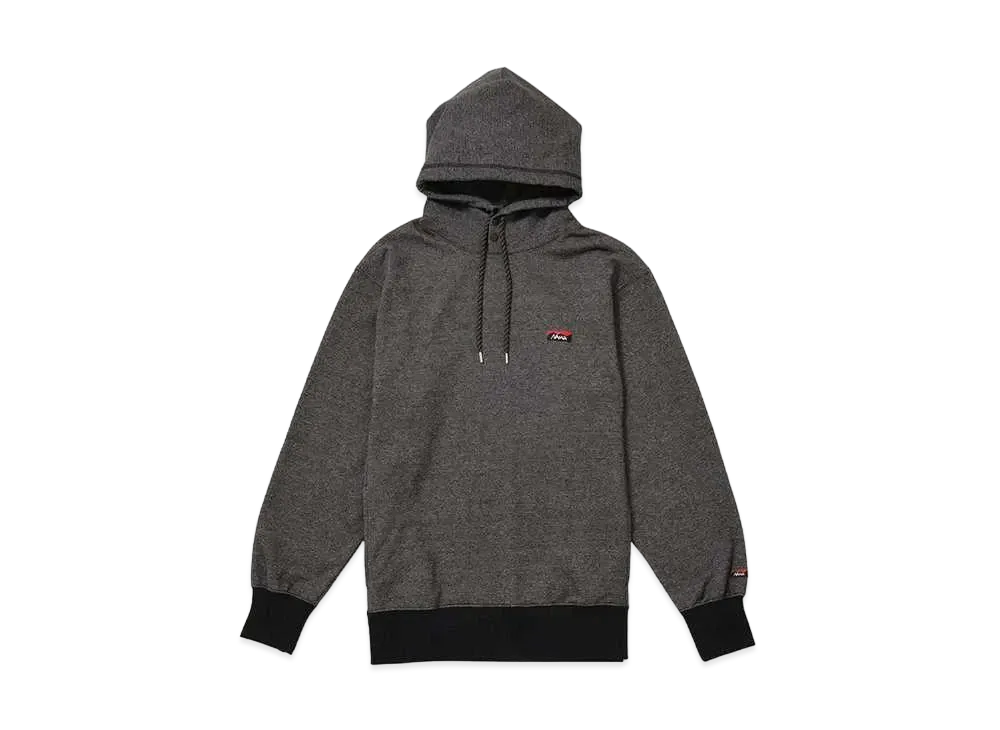 NANGA Eco Hybrid Mini Box Logo Embroidery Sweat Hoodie(Unisex) "Blk"