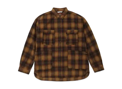 NANGA Fade Plaid Camp Shirt(Men) "Brown"