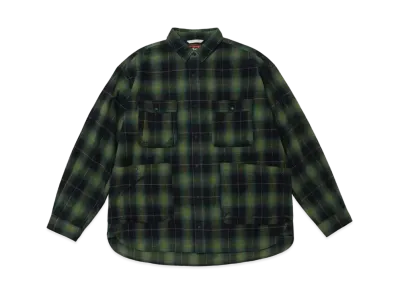 NANGA Fade Plaid Camp Shirt(Men) "Green"