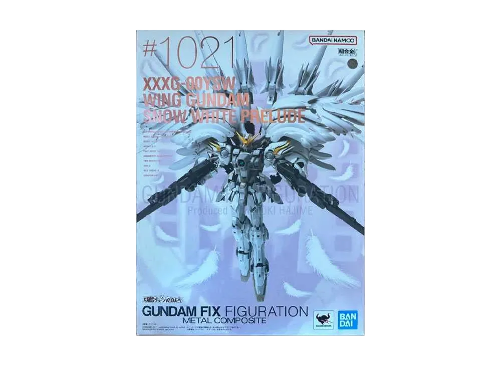 BANDAI "GUNDAM FIX FIGURATION METAL COMPOSITE" -Mobile Suit Gundam Wing- WING GUNDAM SNOW WHITE PRELUDE [15th anniversary special sale][Resale]