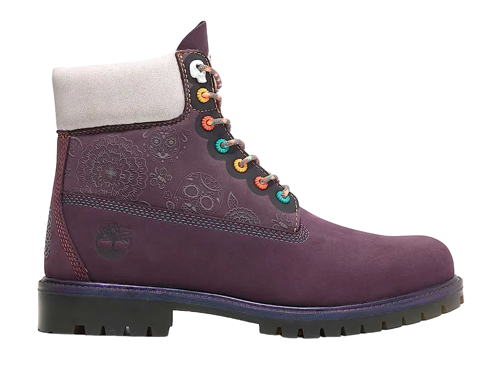 Timberland Dia De Muertos 6inch Waterproof "Dark Purple Nubuck"