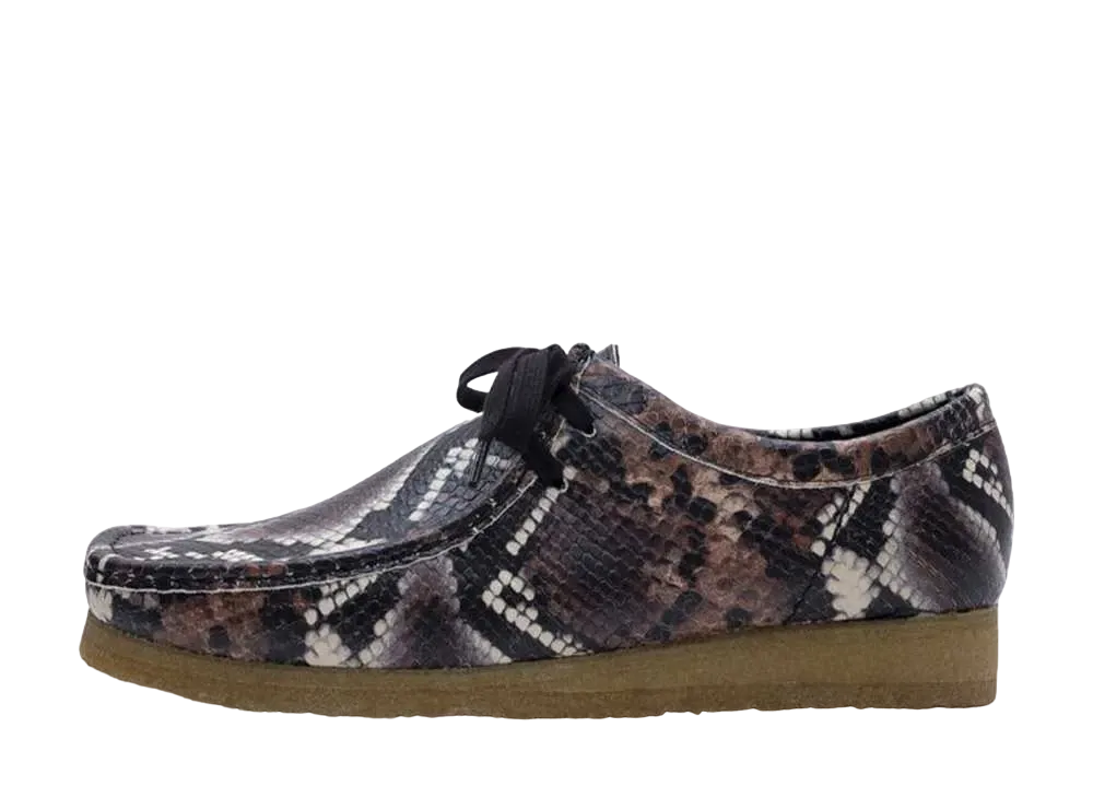Clarks Wallabee "Brown Snake Print"