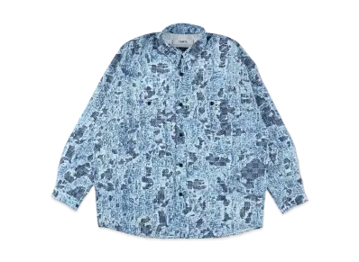 WIND AND SEA x FDMTL Printed Boro Shirt "Indigo"