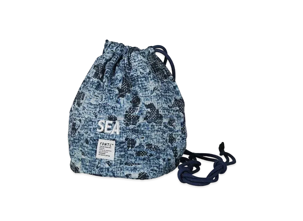 WIND AND SEA x FDMTL Printed Boro Drawing Bag "Indigo"