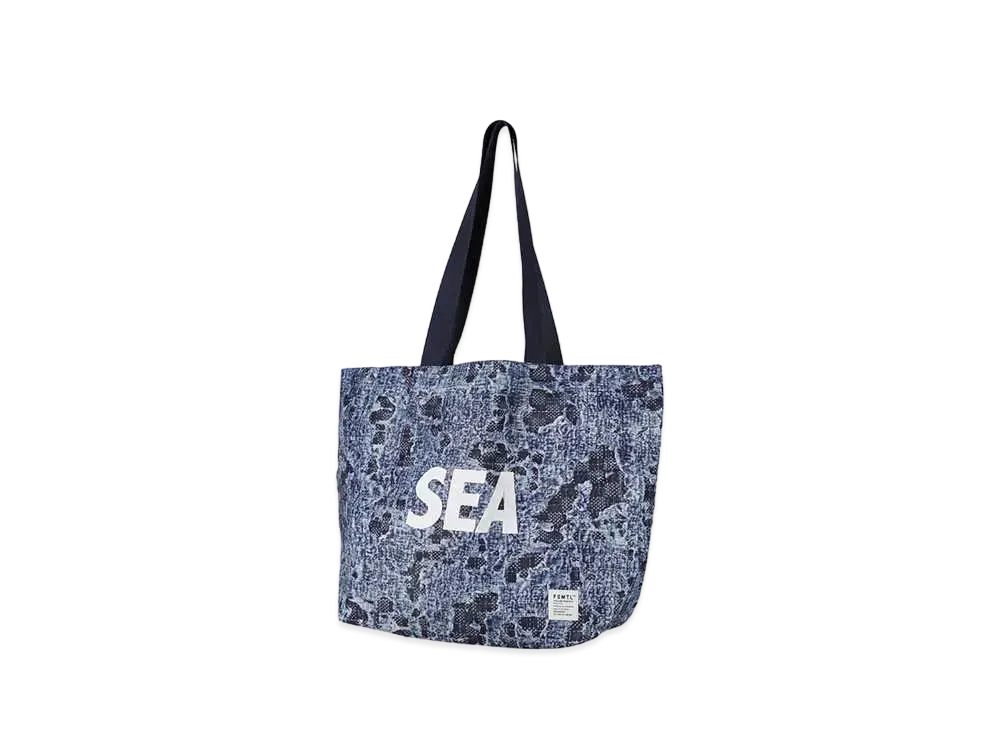 WIND AND SEA x FDMTL Printed Boro Big Tote Bag "Indigo"
