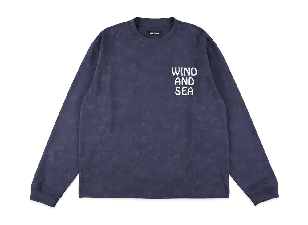 WIND AND SEA Palm Tree L/S Tee "Navy"