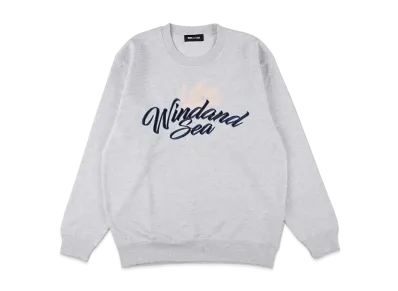 WIND AND SEA Palm Tree Logo Crewneck Sweat "Gray"