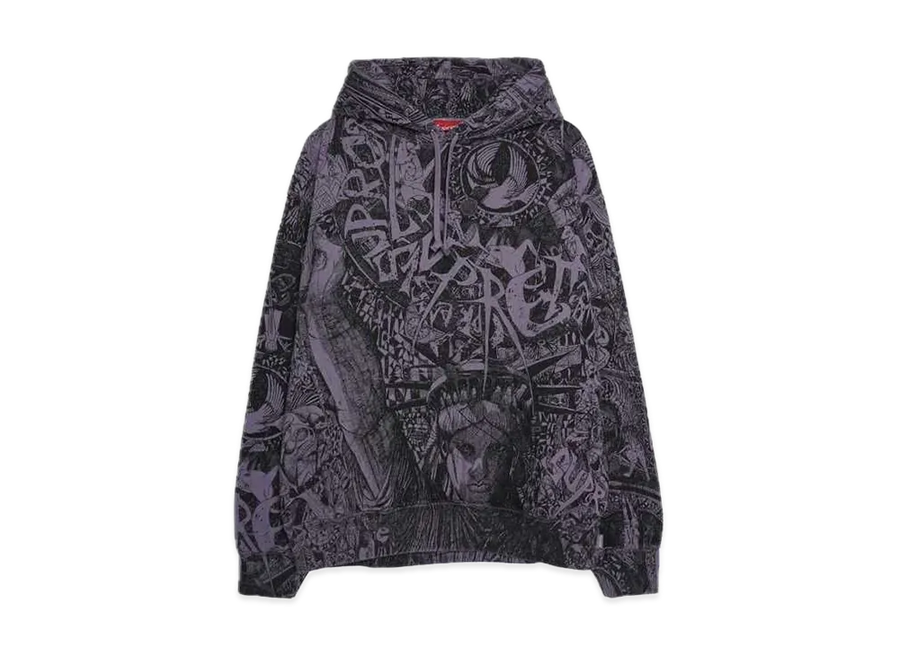 Supreme Liberty Hooded Sweatshirt "Dusty Purple"