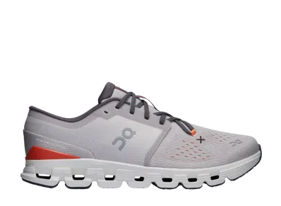 On Cloud X 4 "Silver/Flame"