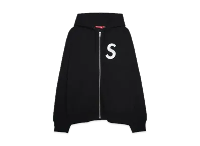 Supreme S Logo Zip Up Hooded Sweatshirt "Black" (FW24)