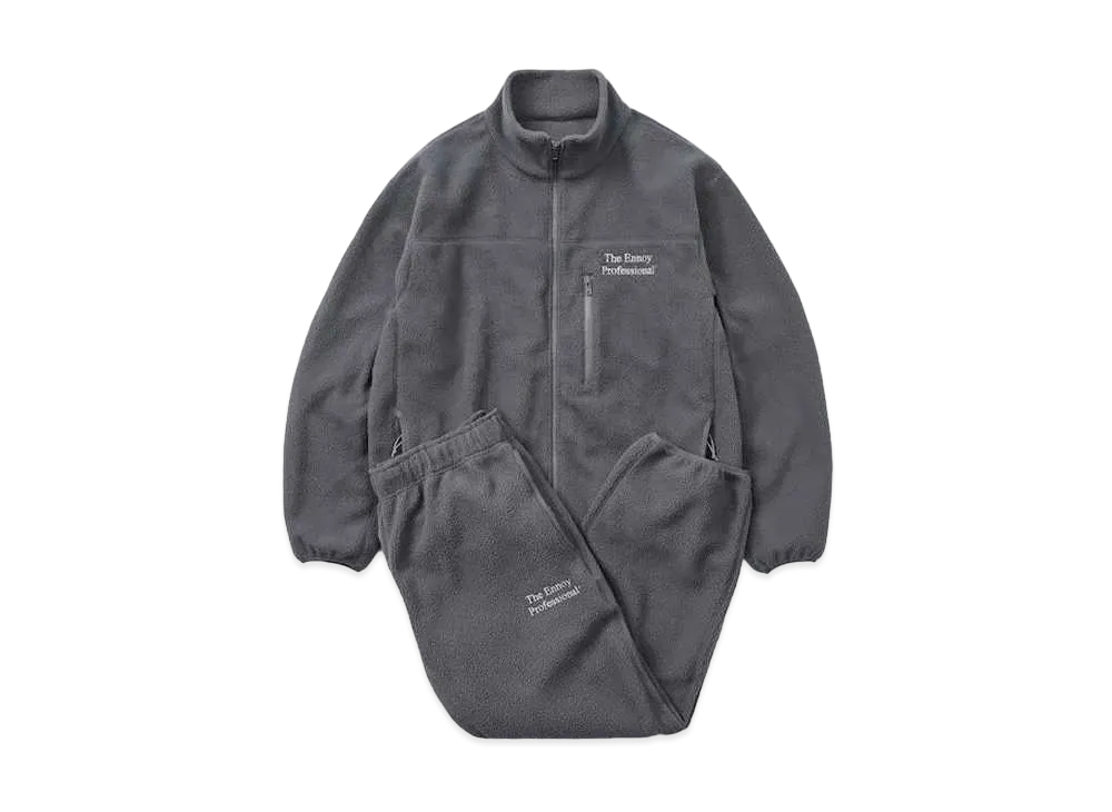 ENNOY 22AW Polartec City Fleece Set Up "Grey/White"