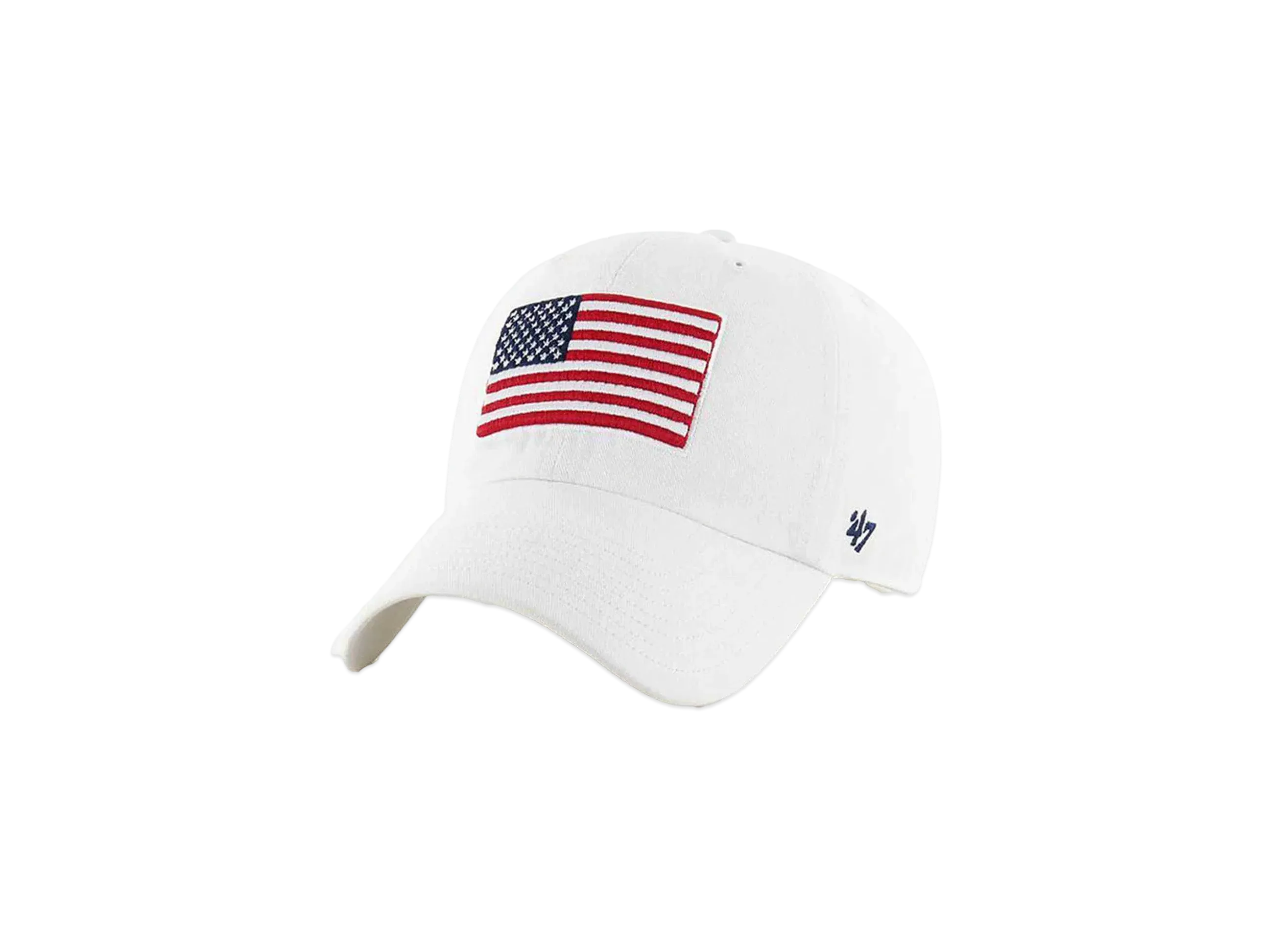 47 Usa Flag Heritage Front Clean Up "White"
