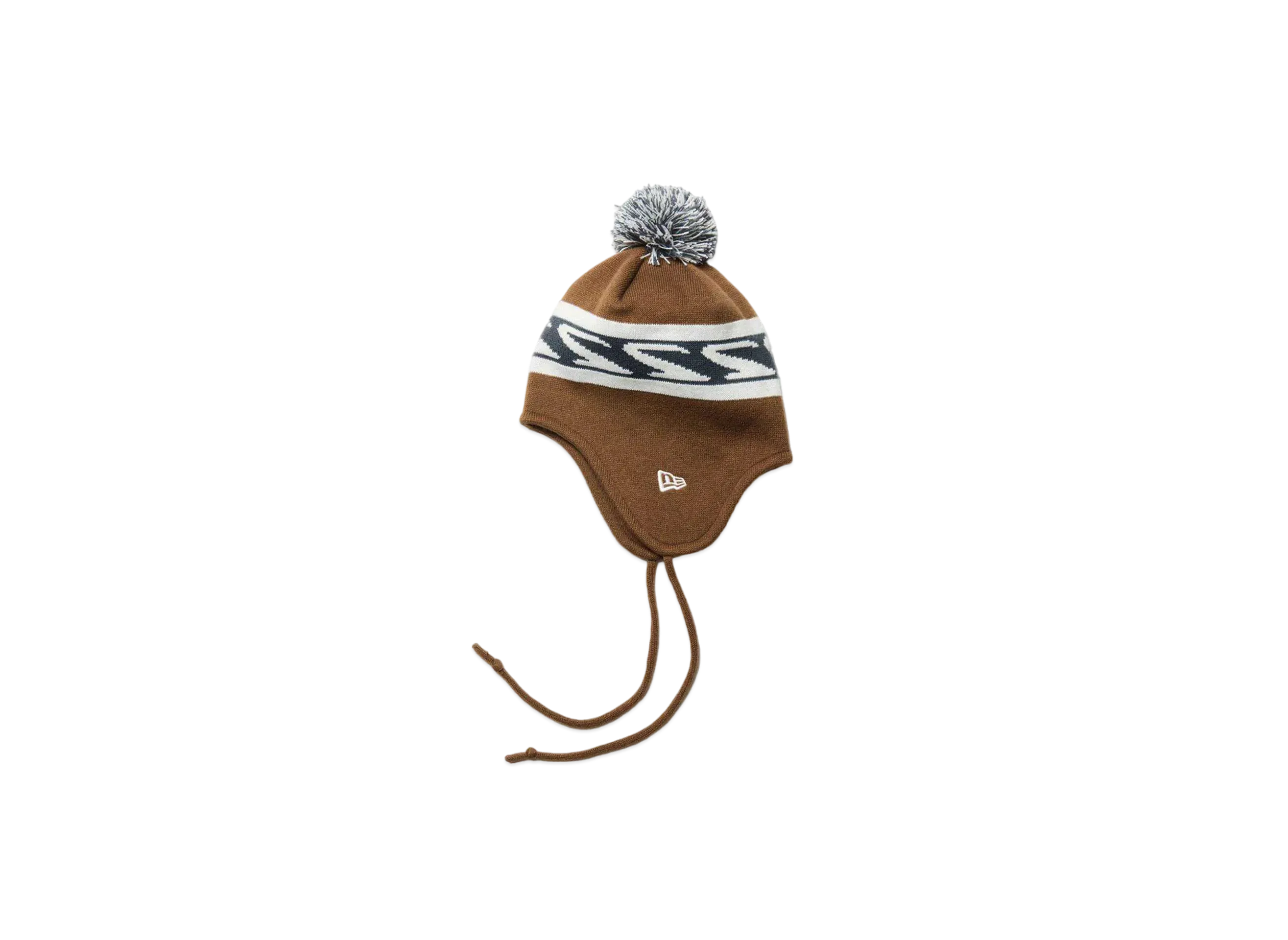 NEW ERA x SHINKNOWNSUKE Pom-Pom Knit Ear Flaps "Walnut"