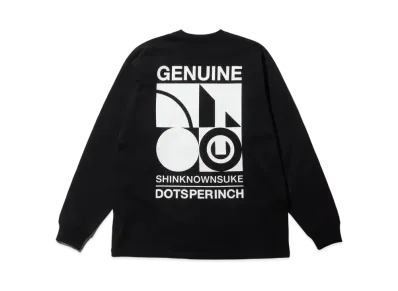NEW ERA x SHINKNOWNSUKE Dots Per Inch Long Sleeve Oversized Cotton T-shirt "Black"