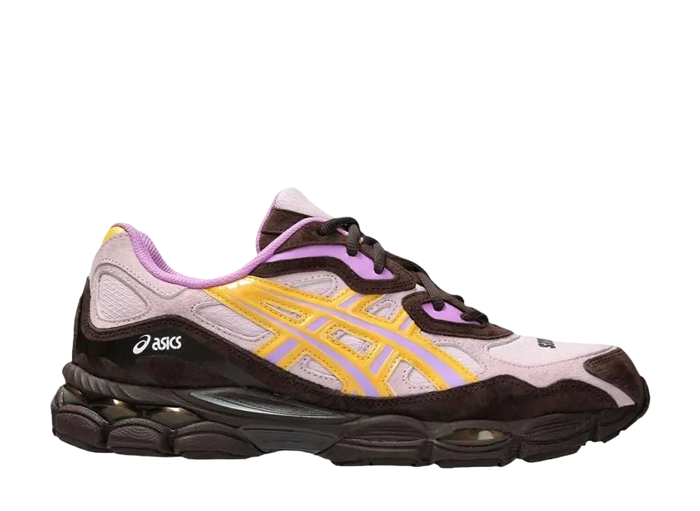 PLEASURES × Asics Gel-NYC "Pink/Brown/Yellow"