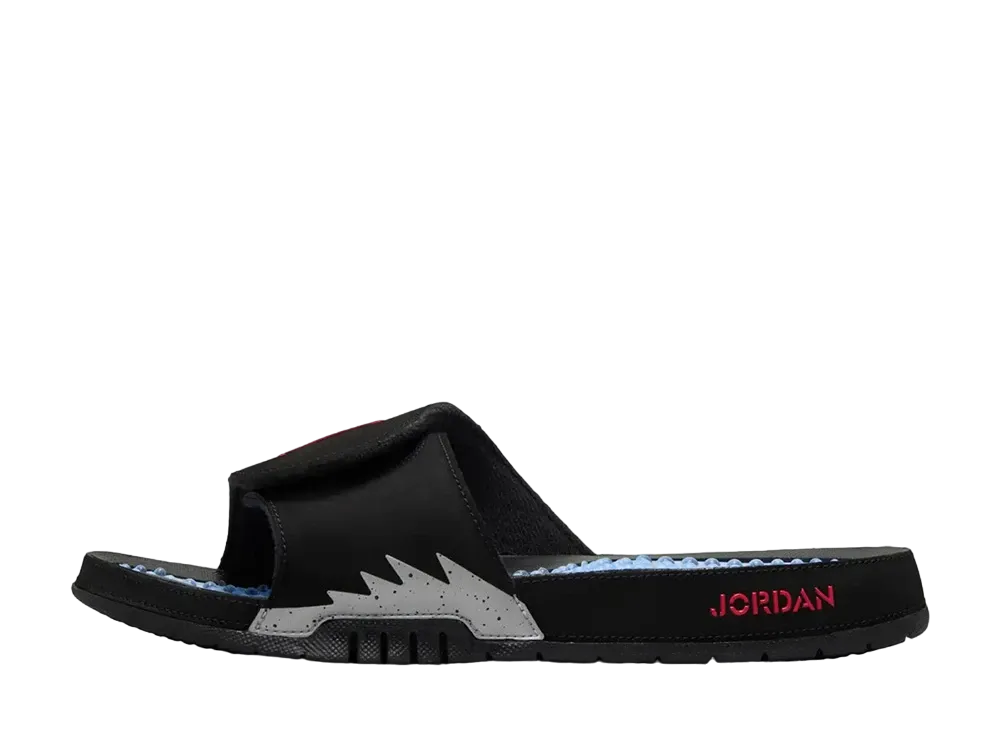 Nike Jordan Hydro 5 Retro Slide "Black/Silver/Fire Red"