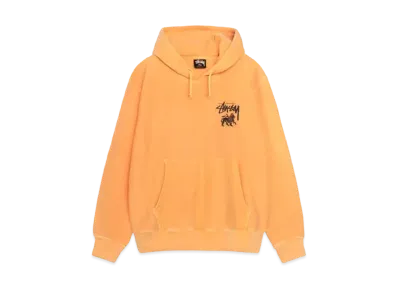 Stussy Rasta Lion Pigment Dyed Hoodie "Orange" (FA24)