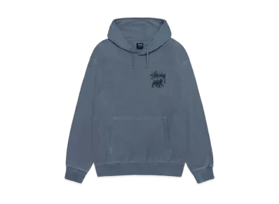 Stussy Rasta Lion Pigment Dyed Hoodie "Navy" (FA24)