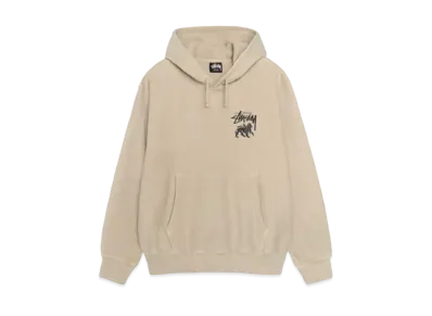 Stussy Rasta Lion Pigment Dyed Hoodie "Khaki" (FA24)