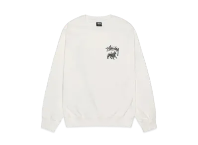 Stussy Rasta Lion Pigment Dyed Crew "Natural" (FA24)