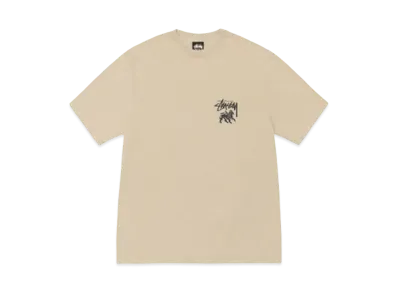 Stussy Rasta Lion Pigment Dyed Tee "Khaki" (FA24)