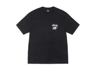 Stussy Rasta Lion Pigment Dyed Tee "Black" (FA24)