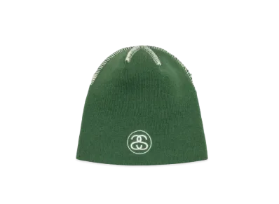Stussy Skullcap Exposed Stitch "Green"