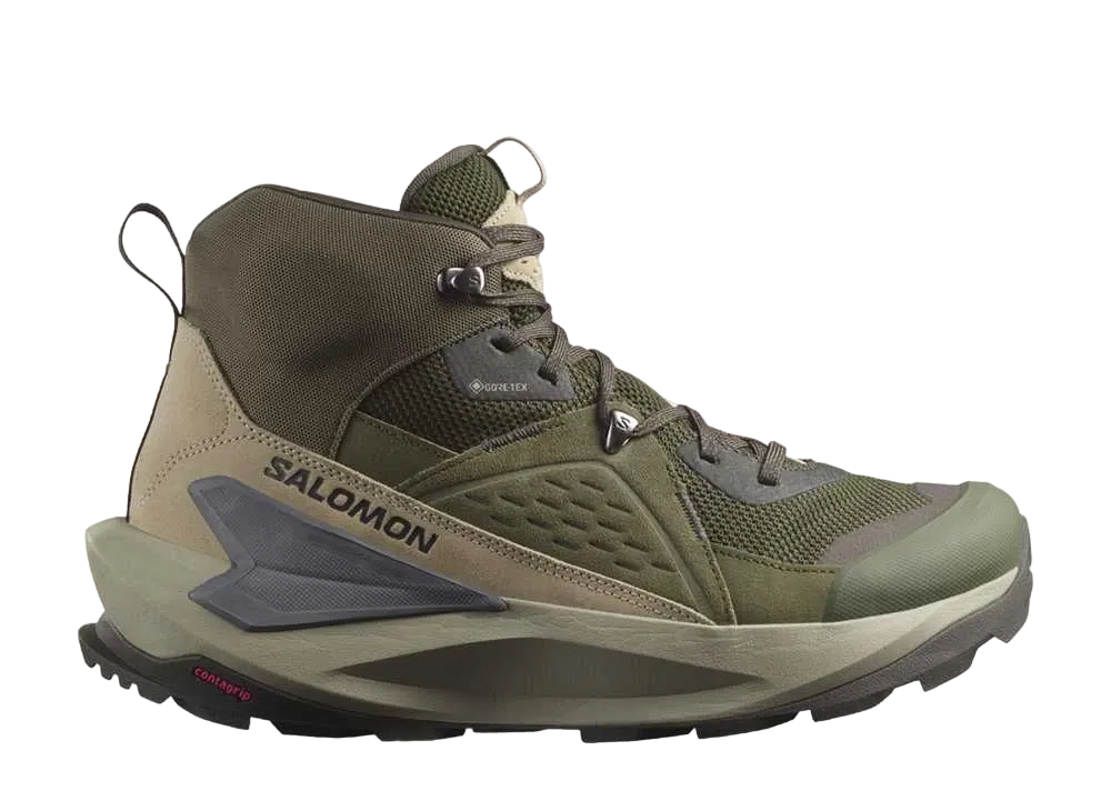 サロモン エリクサー ミッド ゴアテックス "ピート/ヴィンテージカーキ/キャッスルロック"