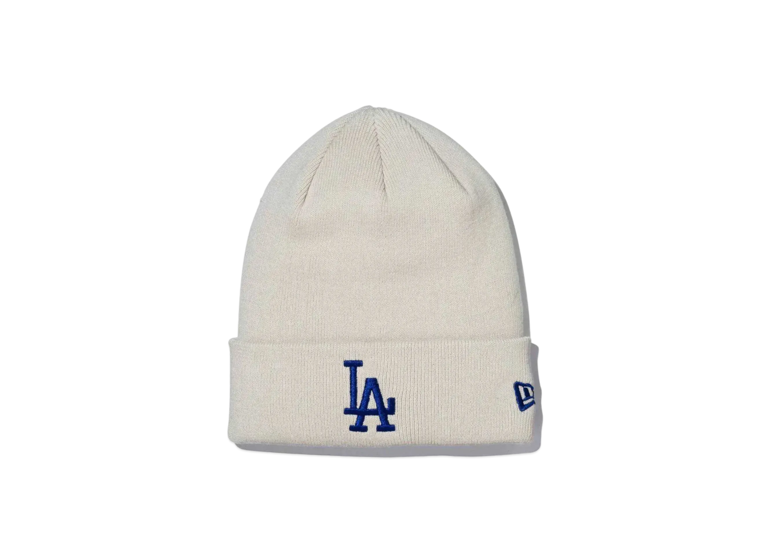 NEW ERA Basic Cuff Knit Cotton Knit Los Angeles Dodgers "Stone"