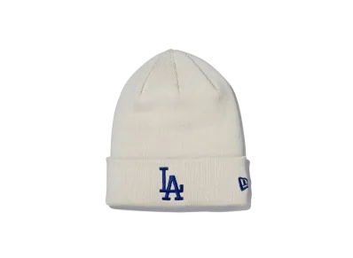 NEW ERA Basic Cuff Knit Cotton Knit Los Angeles Dodgers "Stone"