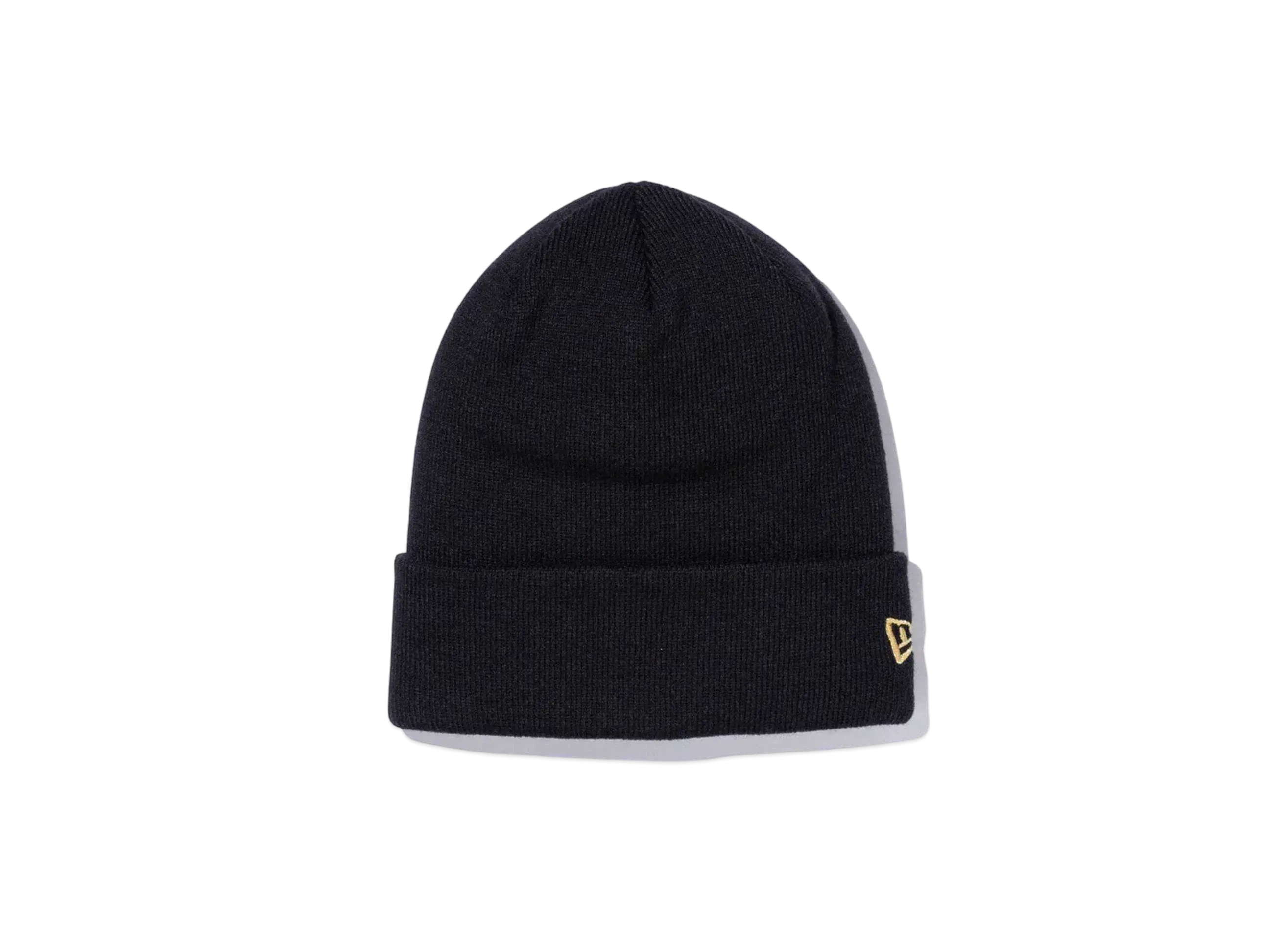 NEW ERA Basic Cuff Knit Metallic Gold Flag "Black/Gold"