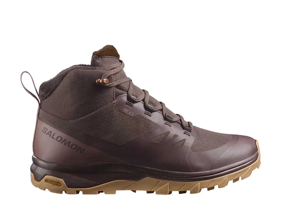 サロモン ウィメンズ アウトスナップ クライマサロモン ウォータープルーフ "ブラックコーヒー/ペッパーコーン/ガム"