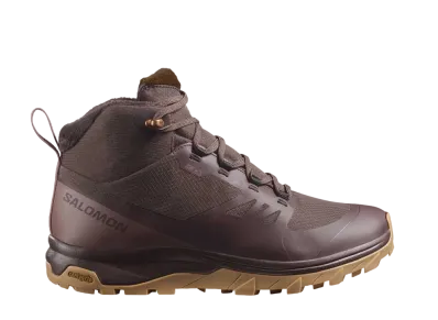 Salomon Women's Outsnap Climasalomon Waterproof "Black Coffee/Peppercorn/Gum"