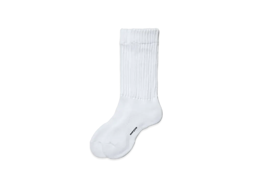 everyone Rib Socks "White"