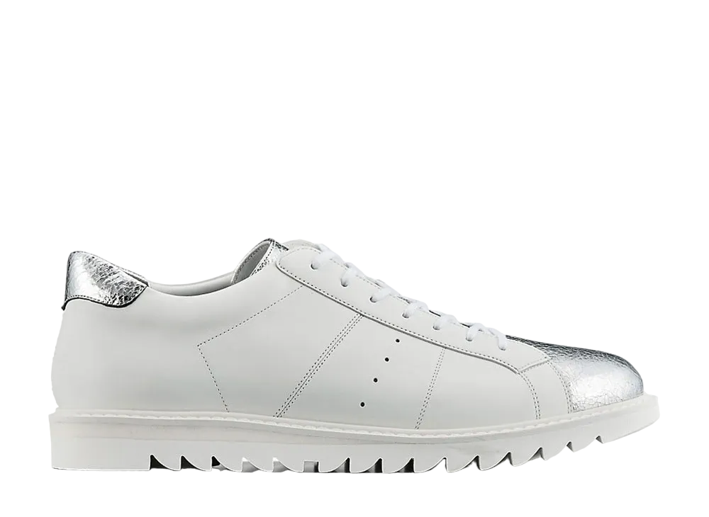 オニツカタイガー ジ オニツカ コートT "ホワイト/シルバー"