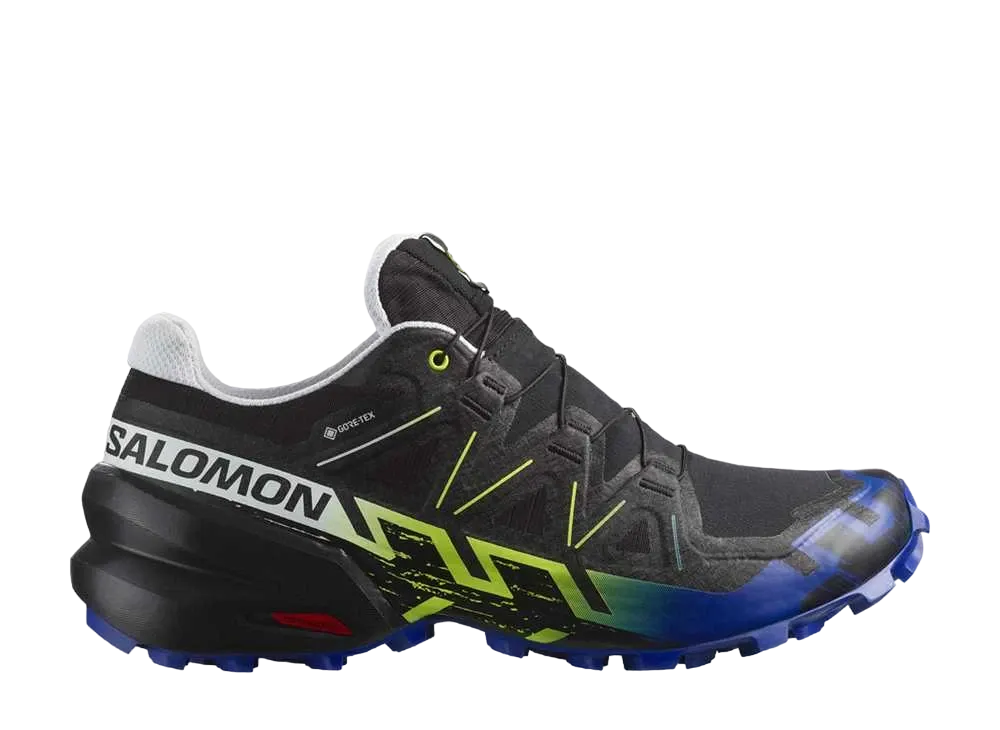 サロモン スピードクロス6 ゴアテックス "ブラック/サーフザウェブ/セーフティイエロー"