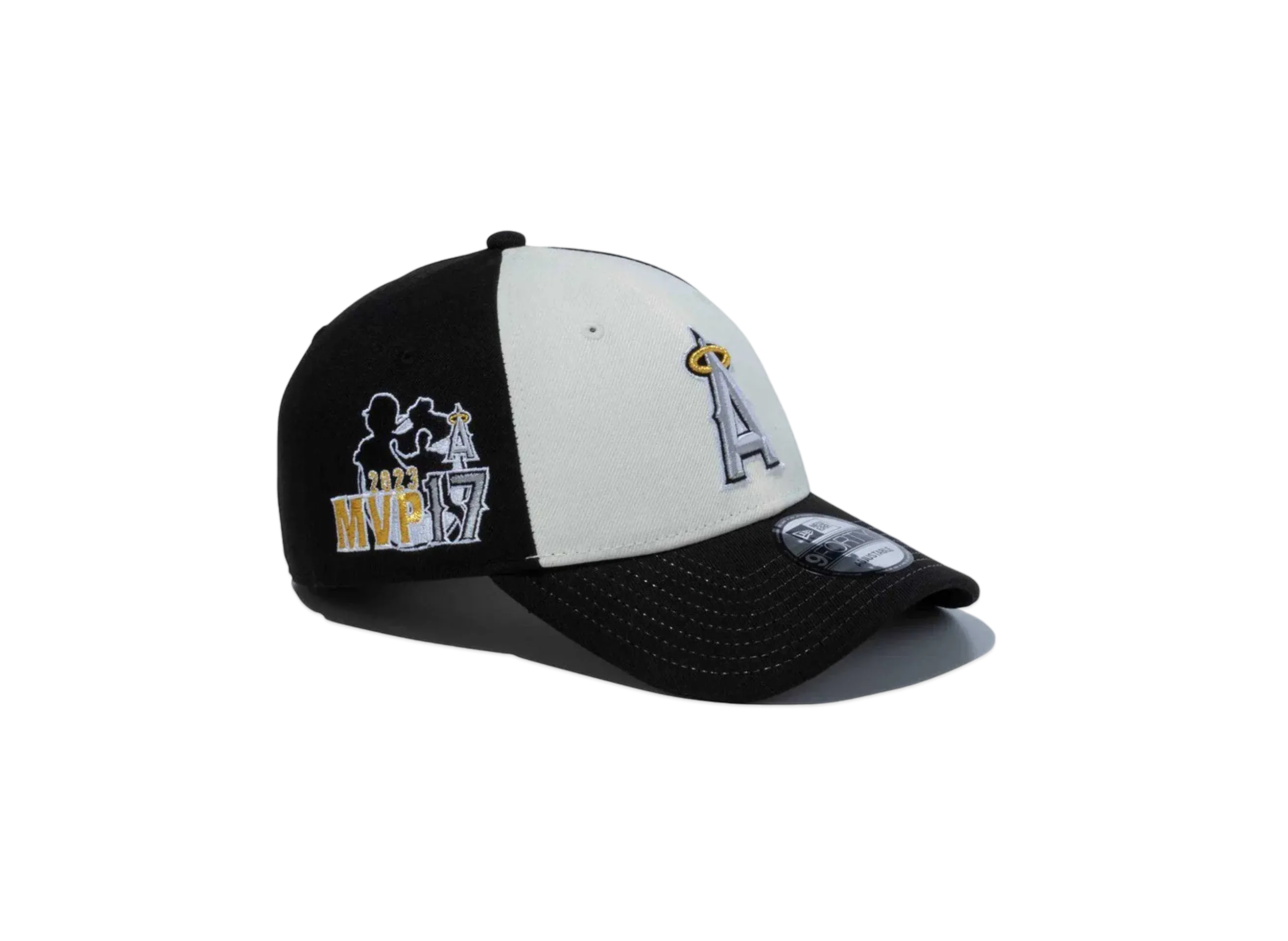 NEW ERA 9Forty Shohei Ohtani American League MVP & Home Runs Leaders Los Angeles Angels "Black/Chrome White"