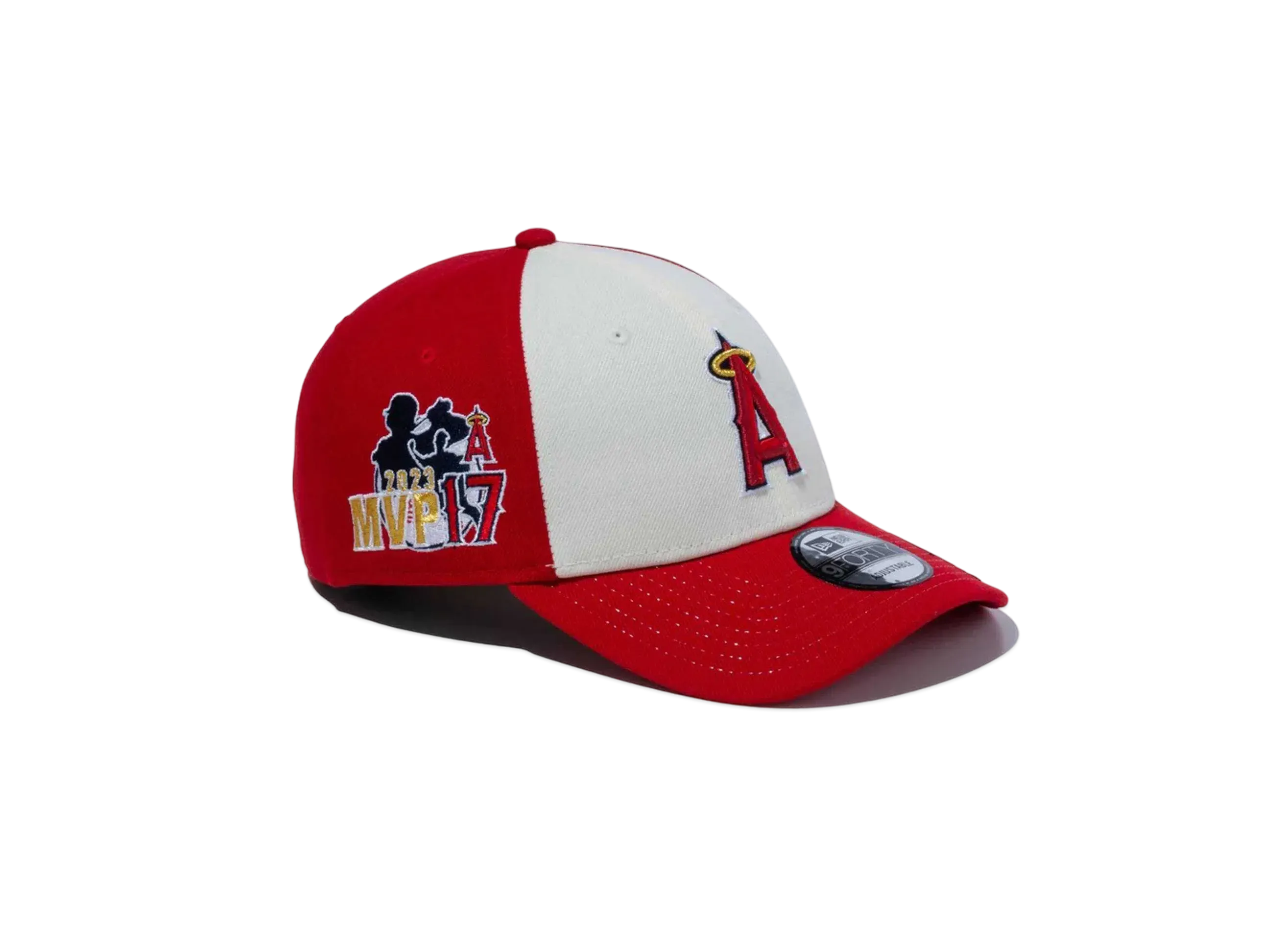 NEW ERA 9Forty Shohei Ohtani American League MVP & Home Runs Leaders Los Angeles Angels "Scarlet/Chrome White"