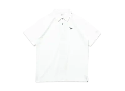 NEW ERA Golf Short Sleeve Kanoko Polo Shirt Vertical Bandana Logo "White"